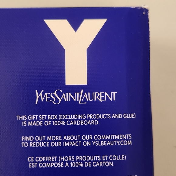 YSL Blue Graphic Gift Box with Black & Gold Ribbon - Picture 12 of 12